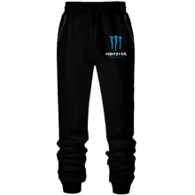 Штаны из футера без начеса Monster energy (blue)