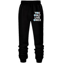 Мужские трикотажные штаны You Only Live Once
