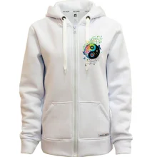Худи на молнии инь-янь (арт)