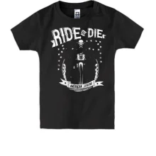 Детская футболка ride or die american legend