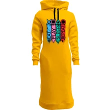 Худі сукня з написами Eat Play Sleep Repeat у стилі PS