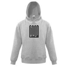 Дитяча толстовка з написом Good-Bad