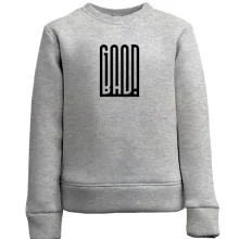 Детский свитшот с надписью Good-Bad