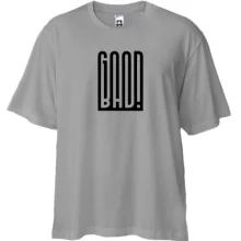 Футболка Oversize з написом Good-Bad