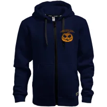 Худи на молнии с надписью "Halloween" и злой тыквой