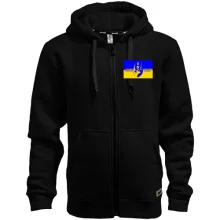 Худі на блискавці Слава Україні (з силуетом козака)