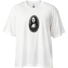 Футболка Oversize з Моною Лізою у відбитку