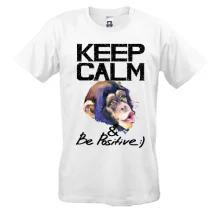 Футболка Keep calm and be positive