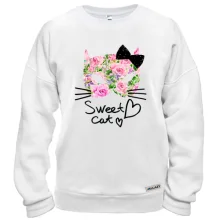 Світшот Sweet cat (з квітів)