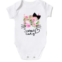 Детское боди Sweet cat (из цветов)