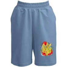 Шорты с гербом Украины (маки и калина)