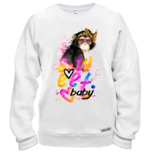 Свитшот Sweet baby с обезьянкой