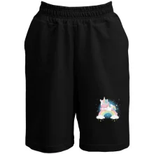 Мужские шорты Baby unicorn on a rainbow
