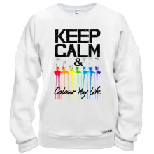 Свитшот Keep calm and colour your life (2)