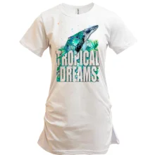 Туника Tropical dreams с китом