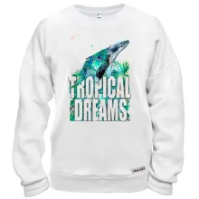 Свитшот Tropical dreams с китом