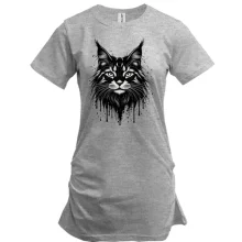 Туника с котом мейн-куном