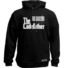 Худи без начеса с надписью «The Codefather»