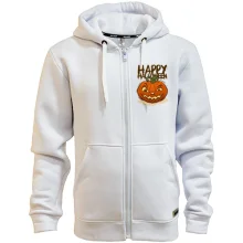 Мужская толстовка на молнии с надписью Happy Halloween