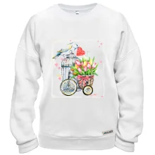 Свитшот с птичкой Love you