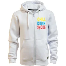 Худи на молнии Chill, Drink, Smoke