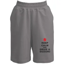 Чоловічі шорти Keep calm and drive a SUZUKI