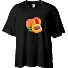 Футболка Oversize со спелыми абрикосами