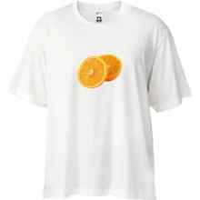 Футболка Oversize с апельсиновыми дольками