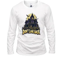 Жіночий лонгслів з написом «Don't look back»