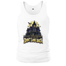 Мужская майка с надписью «Don't look back»