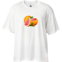 Футболка Oversize со спелым грейпфрутом