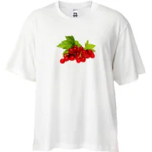 Футболка Oversize с красной смородиной