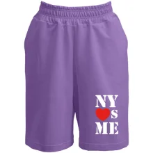 Шорты с надписью New york loves me