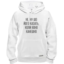 Худи с надписью «НЕ, НУ ШО ЙОГО КАЗАТЬ»