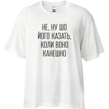 Футболка Oversize с надписью «НЕ, НУ ШО ЙОГО КАЗАТЬ»