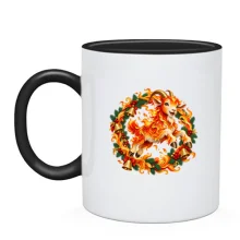 Чашка с огненной козой в венке