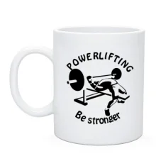 Чашка з принтом «Powerlifting»