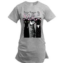 Туника с котами "bunny, princess, me ow"