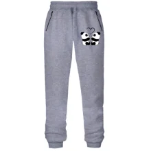 Мужские спортивные штаны с влюблёнными пандами и сердцем Мужские спортивные штаны с влюблёнными пандами и сердцем