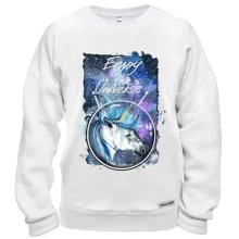 Світшот з єдинорогом "Enjoy the universe"