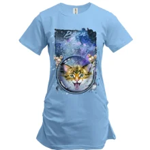 Туника c котом "Born to wonder"