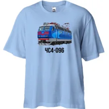 Футболка Oversize с электровозом ЧС4-096