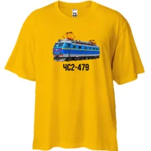 Футболка Oversize с электровозом ЧС2-479