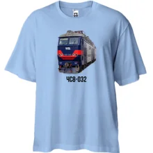 Футболка Oversize с электровозом ЧС8-032