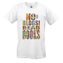 Футболка No blogs! Read books (1)