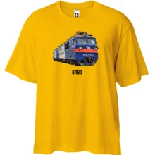 Футболка Oversize с электровозом ВЛ80