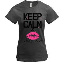 Футболка Keep calm & kiss me
