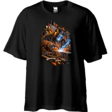 Футболка Oversize зі зварювальником