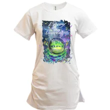 Туника с зелёным монстром "enjoy the universe"