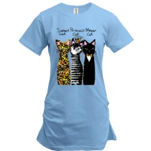 Туника с тремя котами "sweet, princess, meow"